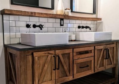 Custom bathroom vanity